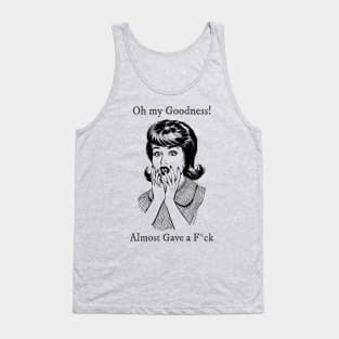 Almost Gave a F*ck | Sassy Retro Tank Top